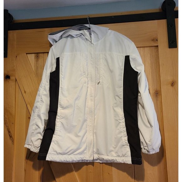 Nike Jackets & Blazers - NIKE Women's Medium Full Zip Black White Running Athletic Lined Jacket F1 STI